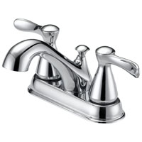 FAUCET LAV 4IN 2HNDL LEVER CHR