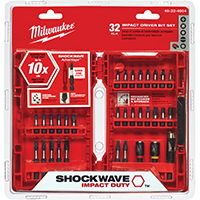 Milwaukee 48-32-4004 Heavy-Duty Drive Bit Set, Steel, 32-Piece