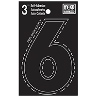 HYK-30406 NMBR HO 6 VINYL 3 BLK