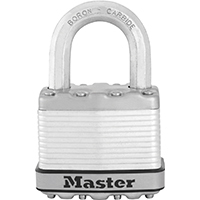Master Lock Magnum Series M5XKAD Padlock, Keyed Different Key, 3/8 in Dia
