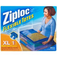 Ziploc 70161 Flexible Tote; 10 gal Capacity; Plastic; Clear; 16 in L; 13 in