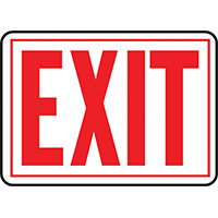 SIGN EXIT 10X14IN ALUMINUM