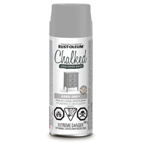 CHALKED SPRAY PAINT: AGED GREY