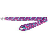 LANYARD W/ASST PURPLE 1IN