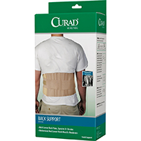 CURAD ORT22000D Back Support, One-Size, 33 to 48 in Fits to Waist,