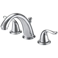 FAUCET LAV 4IN WIDE 2HNDL CHRM