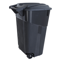 United Solutions COLORmaxx TI0061 Trash Can, 32 gal Capacity, Black