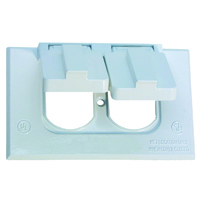 WHT 1G Duplex Outdoor Cover