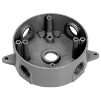 Gry WP Rnd Outlet Bx 5-1/2" KO