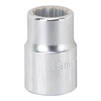 SOCKET 19MM 3/4" DRIVE 12PT