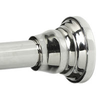 661SS CHR DECO FINIAL SHWR ROD