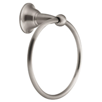 SAGE BRUSHED NICKEL TOWEL RING