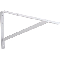 BRACKET SHELF HD WHITE 12X8IN