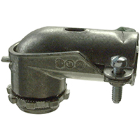 CONNECTOR FLEX 90D 1/2IN ZINC