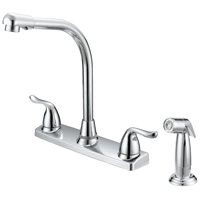 Hi-rise Kitch Faucet 2hdl 8in