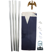 FLAG TEXAS POLY STL POLE 3X5FT