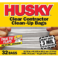 HUS-42GAL CONTRACTOR BAG CL 32CT