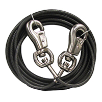 Boss Pet PDQ Q683000099 Super Beast Tie-Out, 30 ft L Belt/Cable, For: Dogs