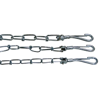 Boss Pet PDQ 27220 Pet Tie-Out Chain with Swivel Snap, Twist Link, 20 ft L