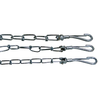 Boss Pet PDQ 43720 Pet Tie-Out Chain; Twist Link; 20 ft L Belt/Cable; Steel;
