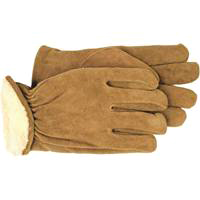 GLOVE SPLIT LEATHER LINED LRG