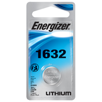 Energizer ECR1632BP Coin Cell Battery, 3 V Battery, 130 mAh, CR1632 Battery,