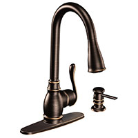 FAUCET KTN H-ARC 1HNDL MED BRZ