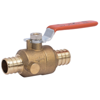 VALVE BALL BRASS W/DRAIN 3/4IN