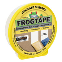 FrogTape 280221 Painting Tape, 60 yd L, 1.41 in W, Yellow