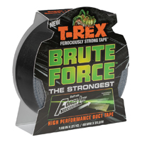 T-Rex Brute Force 242703 Duct Tape, 25 yd L, 1.88 in W, Black