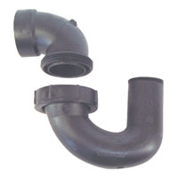 BLACK RV P-TRAP 1-1/4X1-1/2IN