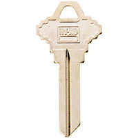 HY-KO 11010SC9 Key Blank, Brass, Nickel, For: Schlage Cabinet, House Locks