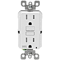 OUTLET GFCI ST WTHR/TMPR15A WH