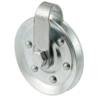 PULLEY W/2 STRAP-AXLE BLTS 3IN