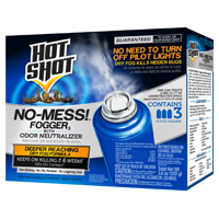 HOT SHOT No-Mess! HG-20177 Fogger with Odor Neutralizer, 2000 cu-ft Coverage