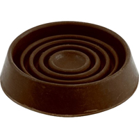 CUPS ROUND RUB BROWN 3IN