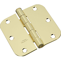 HINGE DR 3-1/2" POL BRASS