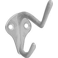 830162 HOOK COAT/HAT ZINC