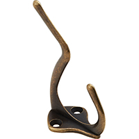 830160 HOOK COAT/HAT ZINC