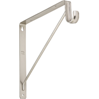 BRACKET SHELF/ROD SATIN NICKEL