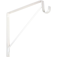 BRACKET SHELF&CLOSET ROD WHITE