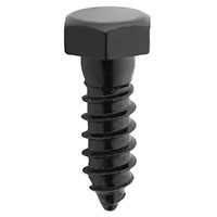 National Hardware V1864 Series N800-123 Lag Screw, 1/2 in Thread, 1-1/2 in L, Steel, Black Powder-Co