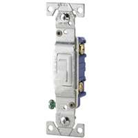 1P GRND WHITE SWITCH 1301-7W