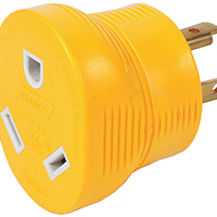 ADAPTER 30M/30F 3-PRONG 125V