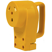 CAMCO 55343 Replacement Receptacle, 125 V, 30 A, Female Contact, Yellow