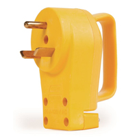 PowerGrip 55245 Plug, 30 A, 125 V, Male, Yellow Jacket