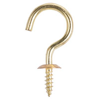 HOOK CUP SOLID BRASS 1-1/2IN