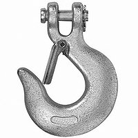 Campbell T9700424 Clevis Slip Hook with Latch, 1/4 in, 2600 lb Working Load,