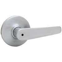 Kwikset 300DL26DCP Privacy Lever, 3-5/8 in L Lever, Satin Chrome