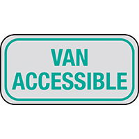 SIGN VAN ACCESIBLE REFLECTIVE